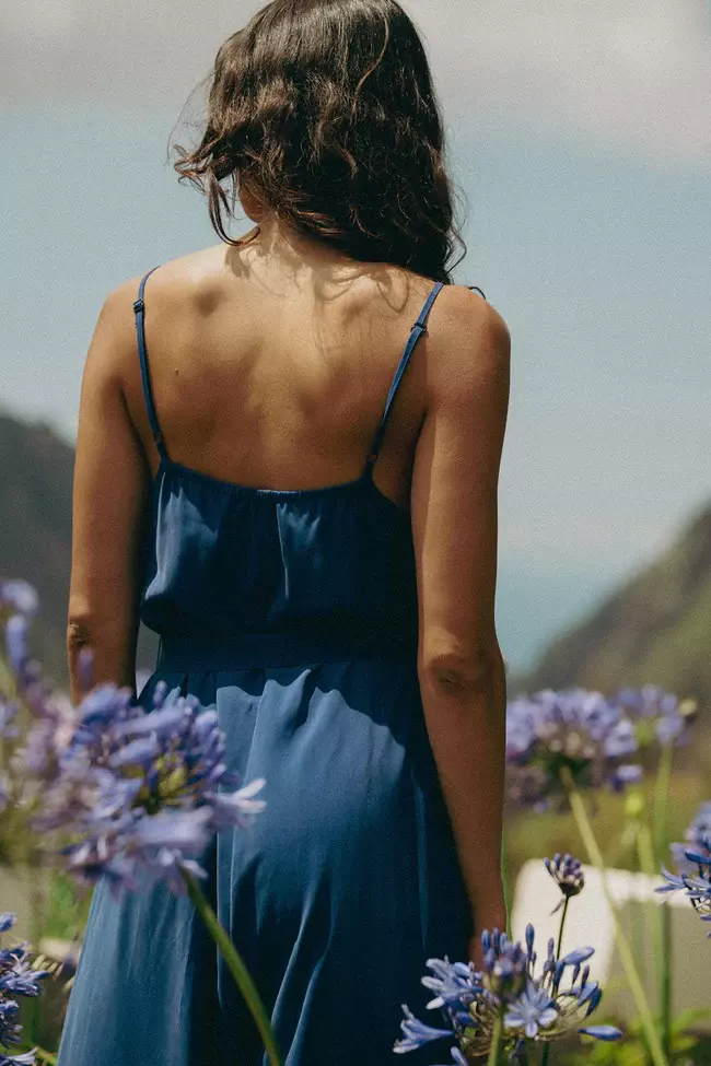 Lovjoi Jozephine Jumpsuit Ocean Einteiler Wide Leg blau